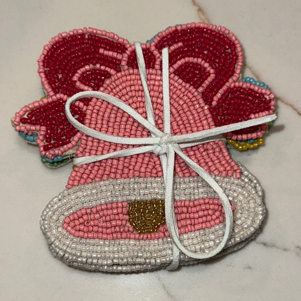 Beaded Bell Coasters 4 - Picture 1 of 8